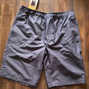 Men's navy Striped Shorts